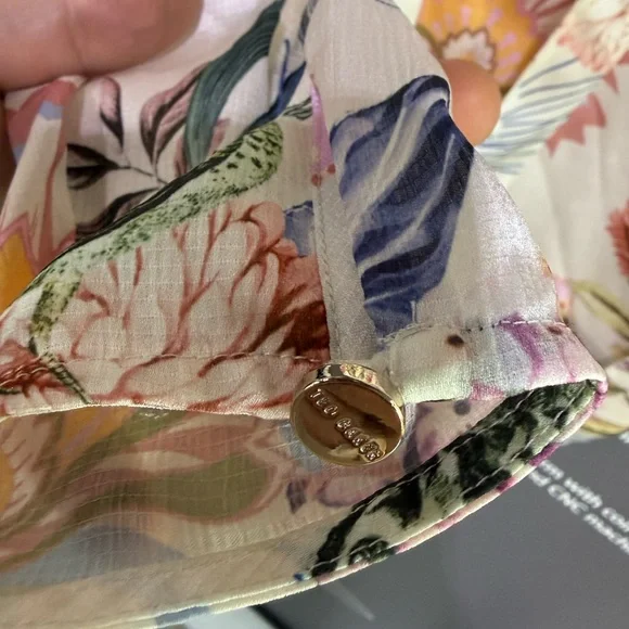 Ted Baker Silk Floral Bow-Tie Blouse - Picture 6 of 9